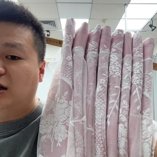 粉色木耳边6米打孔