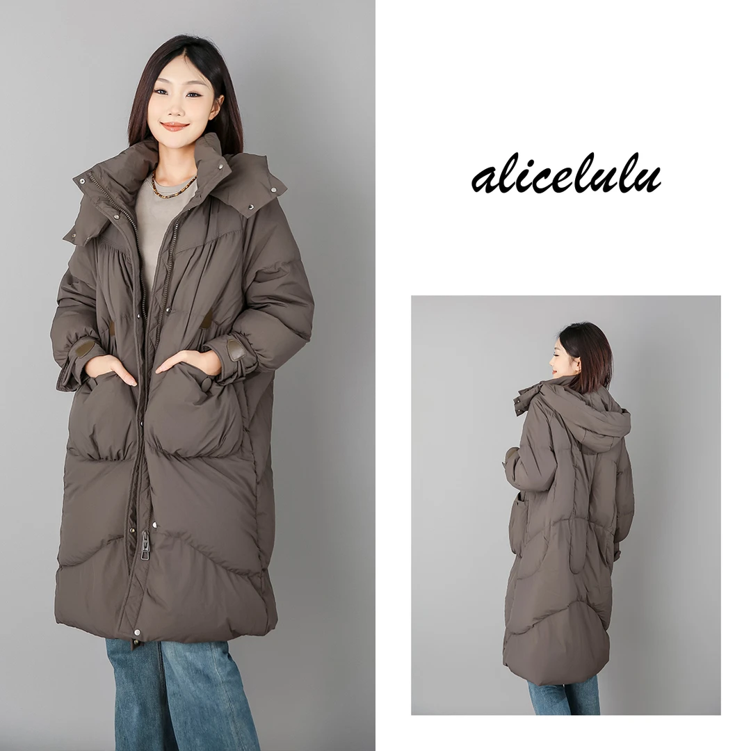4 alicelulu “暖芯冬日”羽绒服 蓬松鸭绒 连帽御寒 S2139665Tr