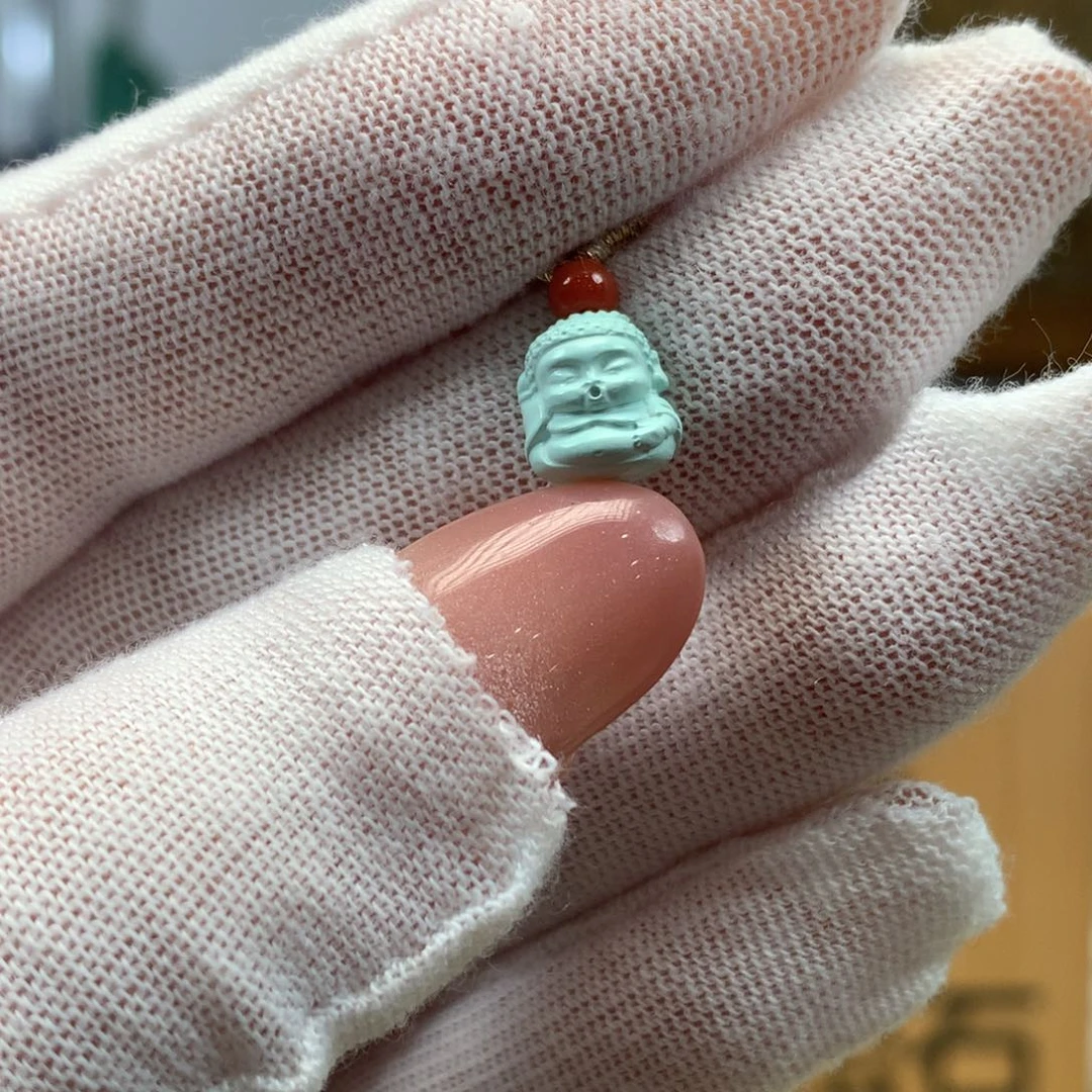 绿松石未镶嵌挂件