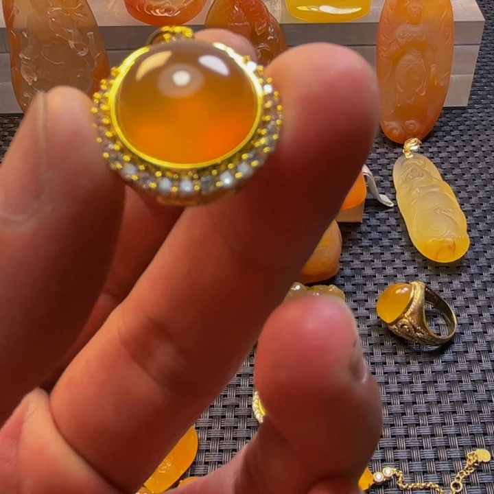 领***悟石英质玉旦面未镶嵌