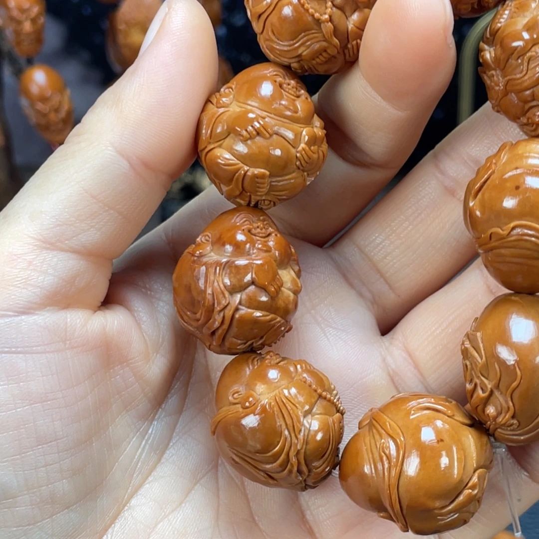 开***✧橄榄核手串C弥勒6712