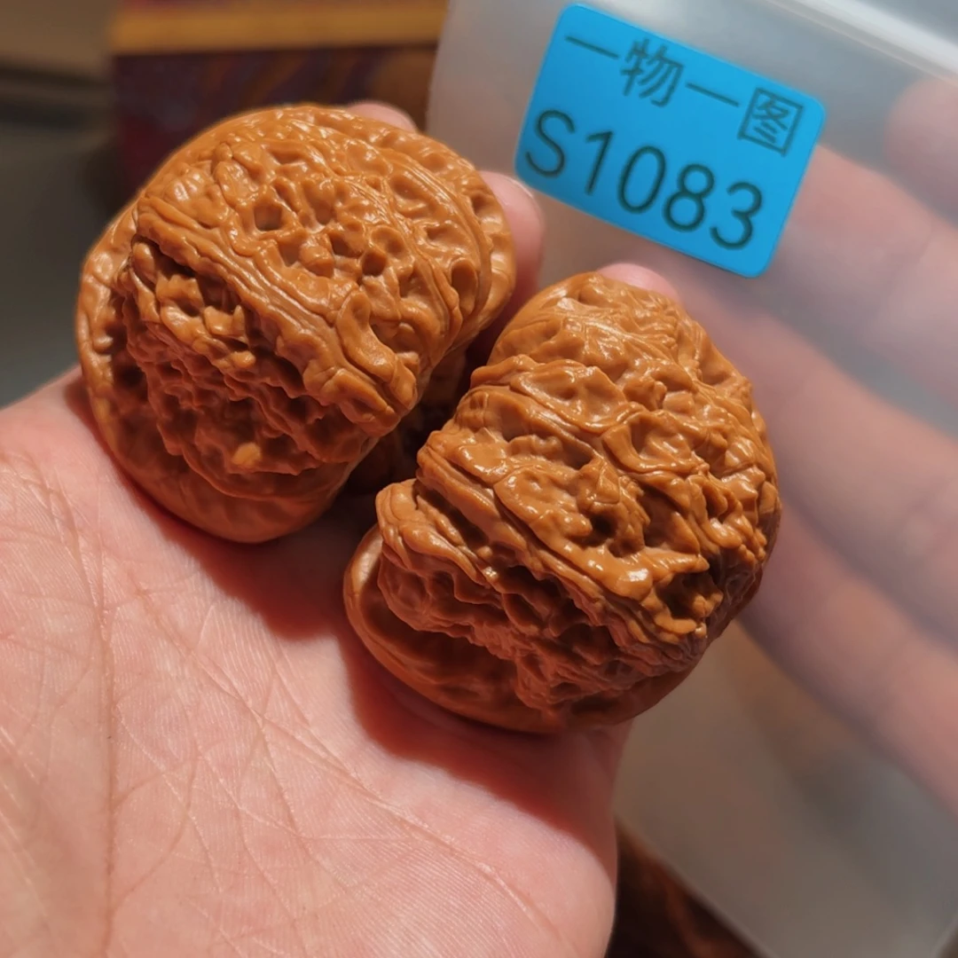 把件文玩核桃白狮子