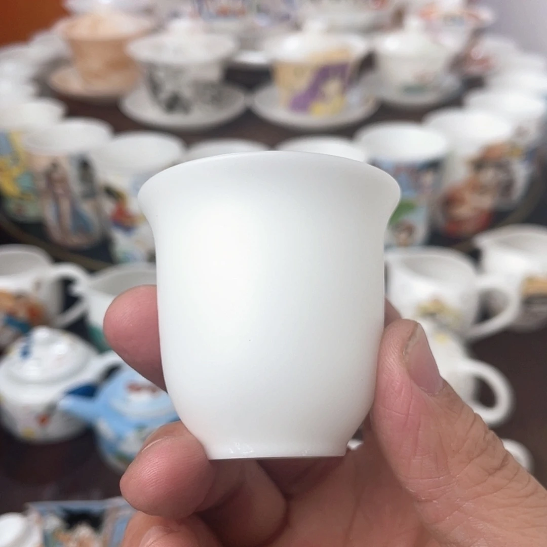 冰种素烧杯子杯子杯子