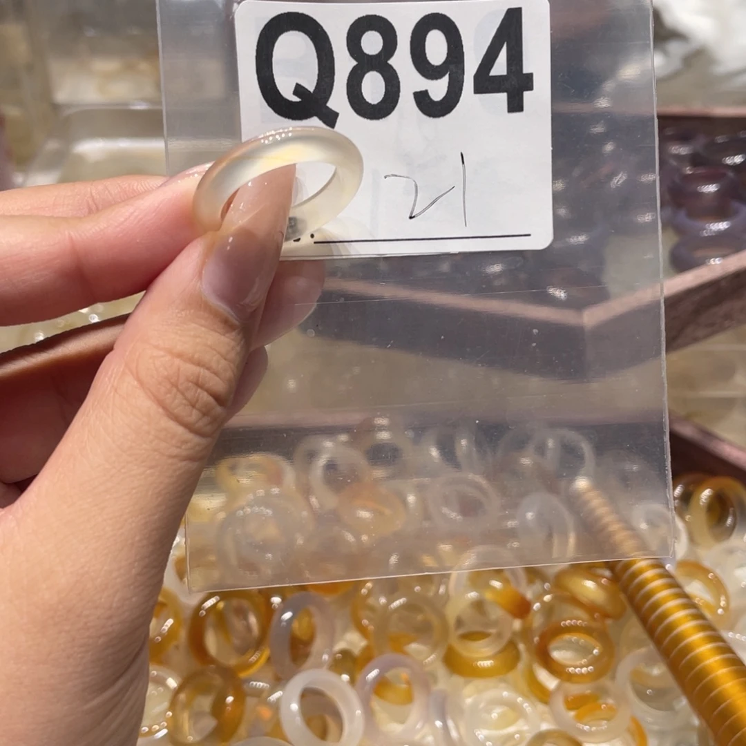 玛瑙/玉髓未镶嵌戒指894