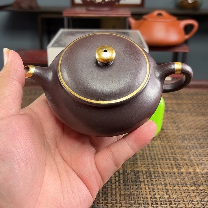堂***主茶壶紫砂宜兴原矿泥料手工紫砂壶