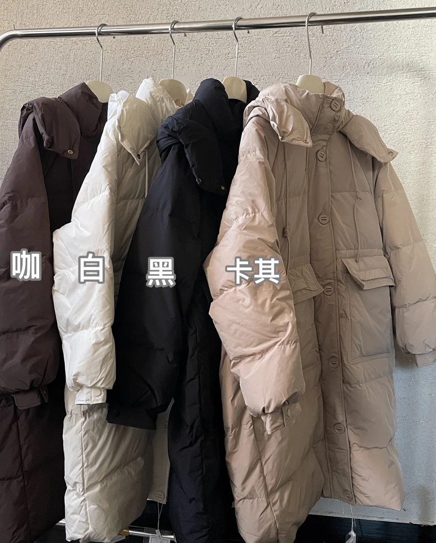 【 雨•美 推荐 】1231韩版百搭多扣大口袋长款棉服