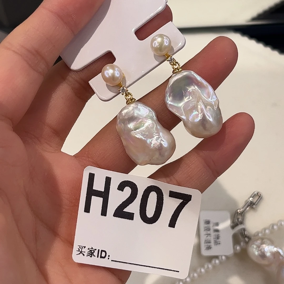 合金耳饰淡水珍珠