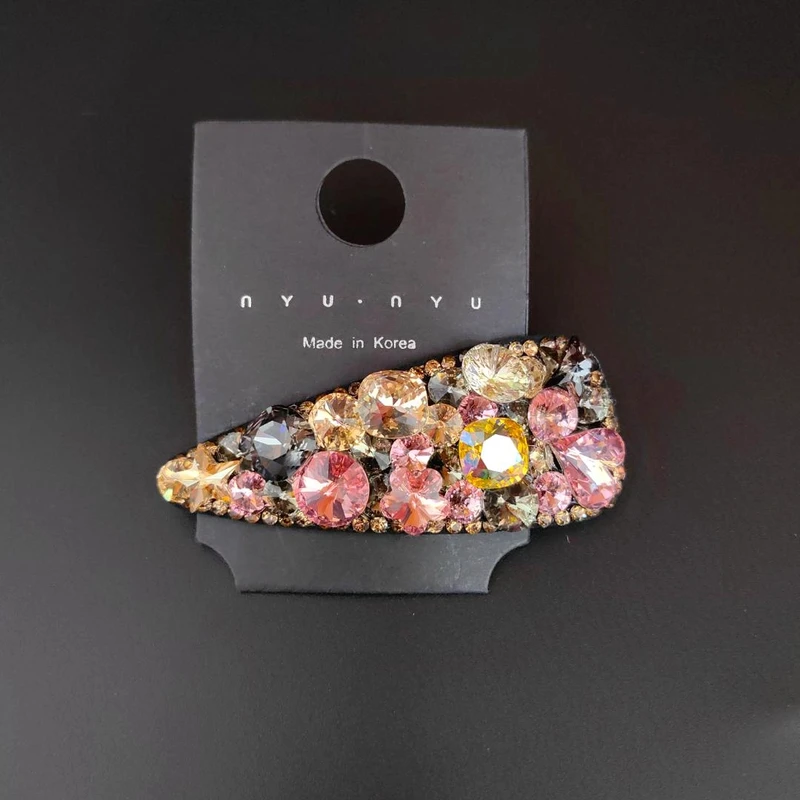 韩国s家水晶bb夹高端异形石发夹网红爆款碎发夹轻奢刘海发夹发饰