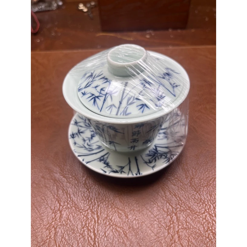 高端茶具节节高升盖碗