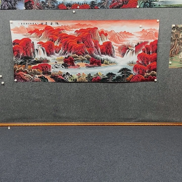 国画小八尺鸿运当头一幅