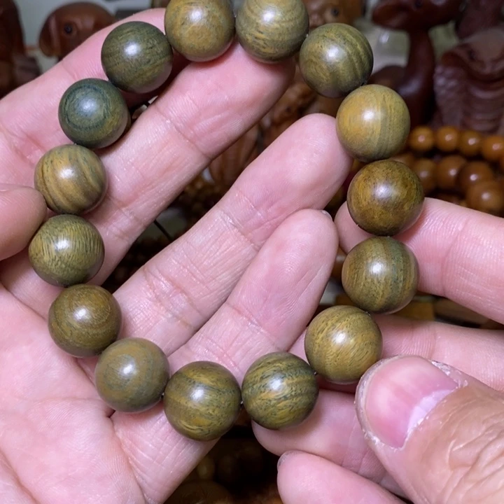 檀香木绿檀木手串