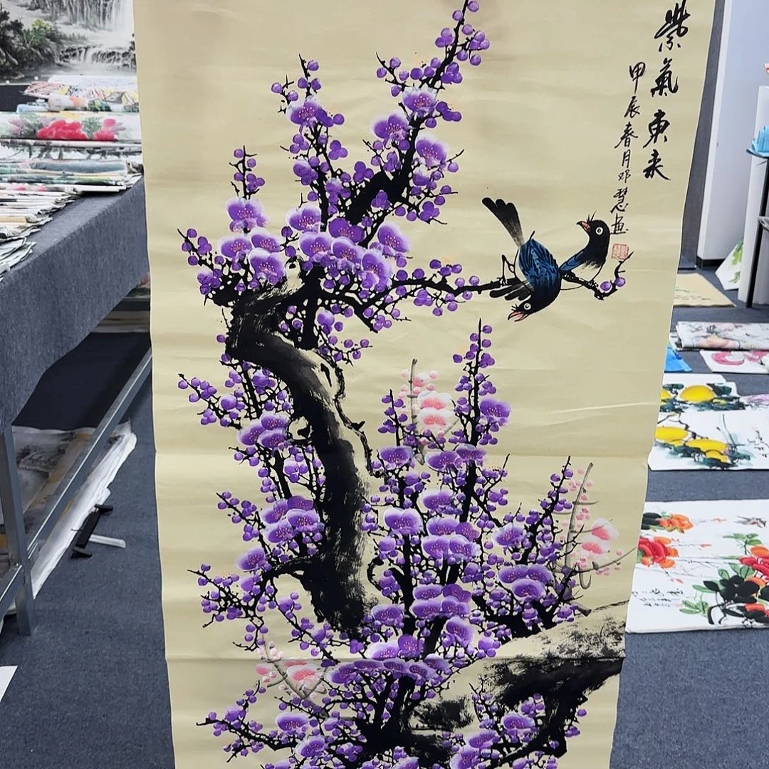 国画作品小姐姐放漏中