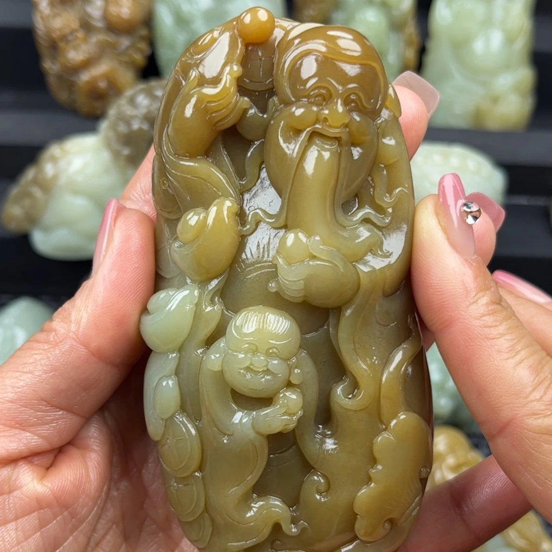 和田玉把件未镶嵌自*