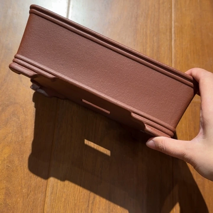 紫砂花盆小****达半手工制作