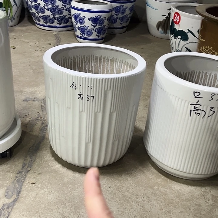 陶瓷的湖泊面积大花盆
