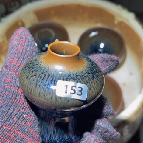 茶盏原矿原釉柴烧建盏