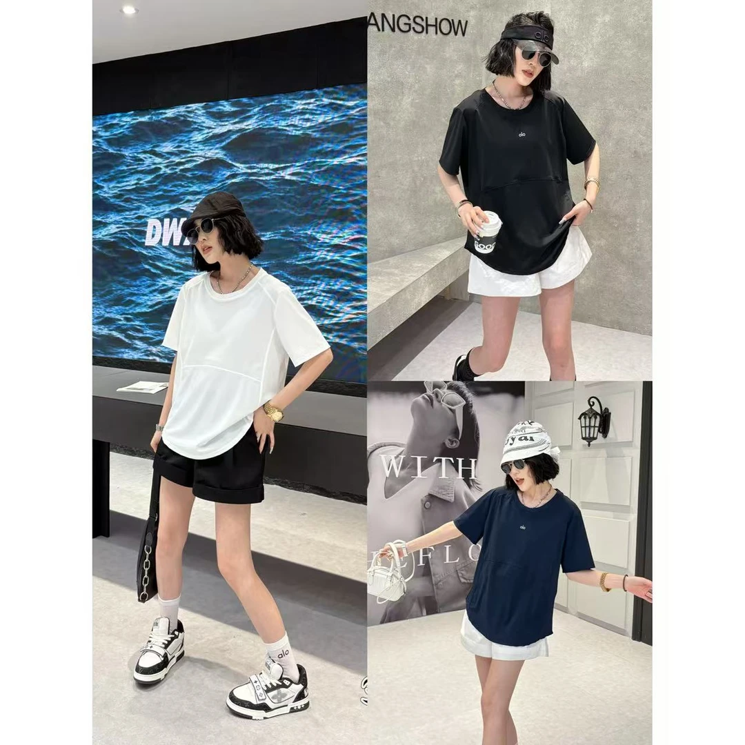 “会呼吸的凉凉T”冰感运动原纱透气显瘦T恤（衣长69左右）