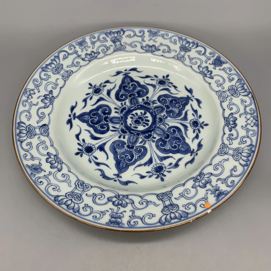 62601031*清康熙青花花卉纹盘/瓷器六/江苏省文物总店/MM