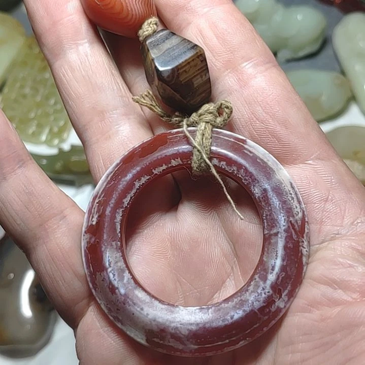 玛瑙/玉髓颈饰合金牧*