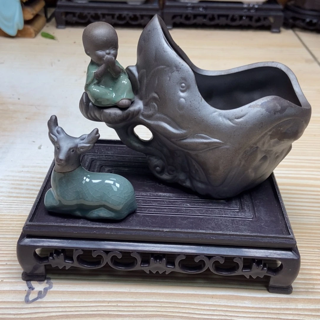 瓷片陶瓷花盆陶瓷艺术