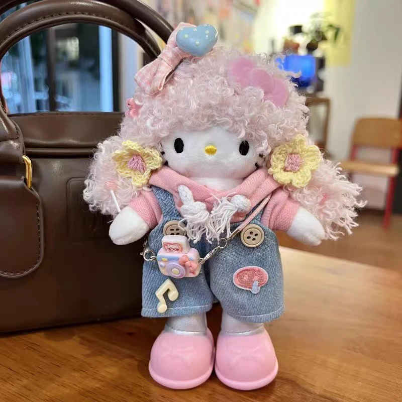 网红新款高定钥匙扣长腿kitty百变装饰高级感可爱毛绒包挂件配饰