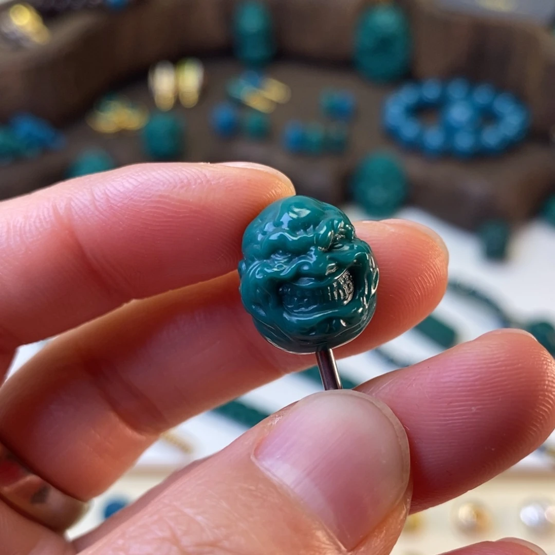 颈饰琉璃地狱色14mm大笑