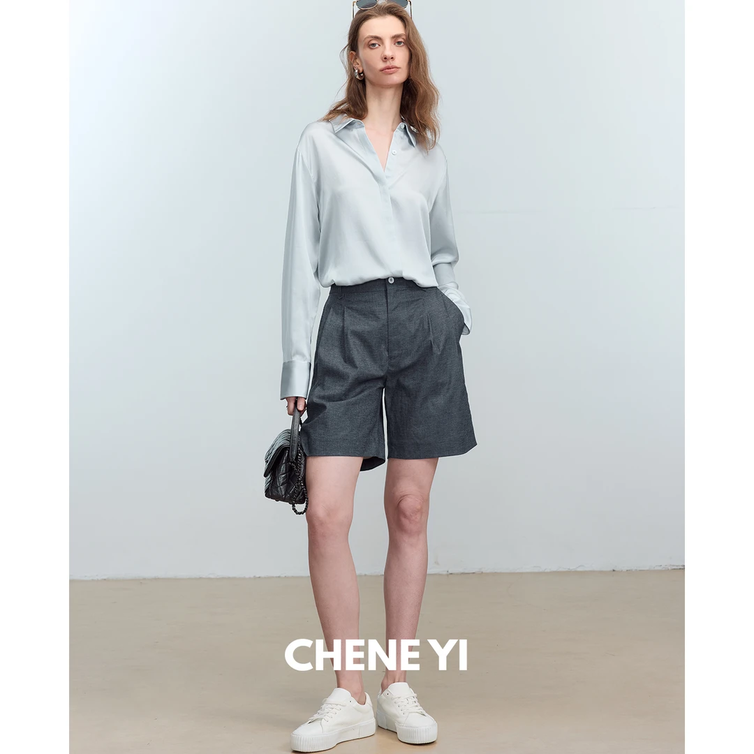 CHENE YI19MM1oo桑蚕丝真丝四季/气质通勤/佰搭衬衫女