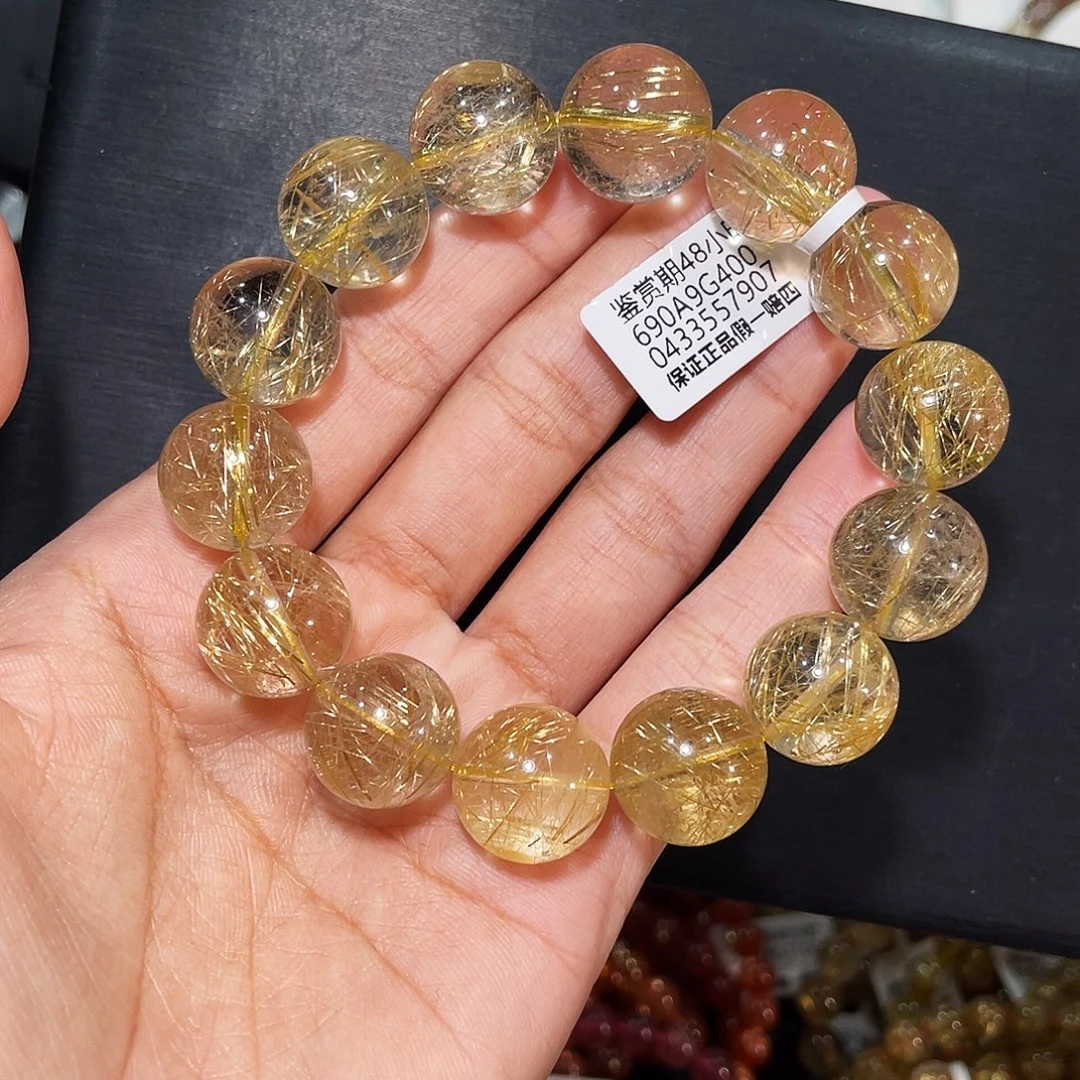 手链未镶嵌发晶维纳斯金发15mm