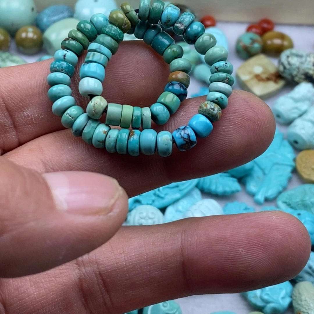 绿松石未镶嵌珠宝半成品