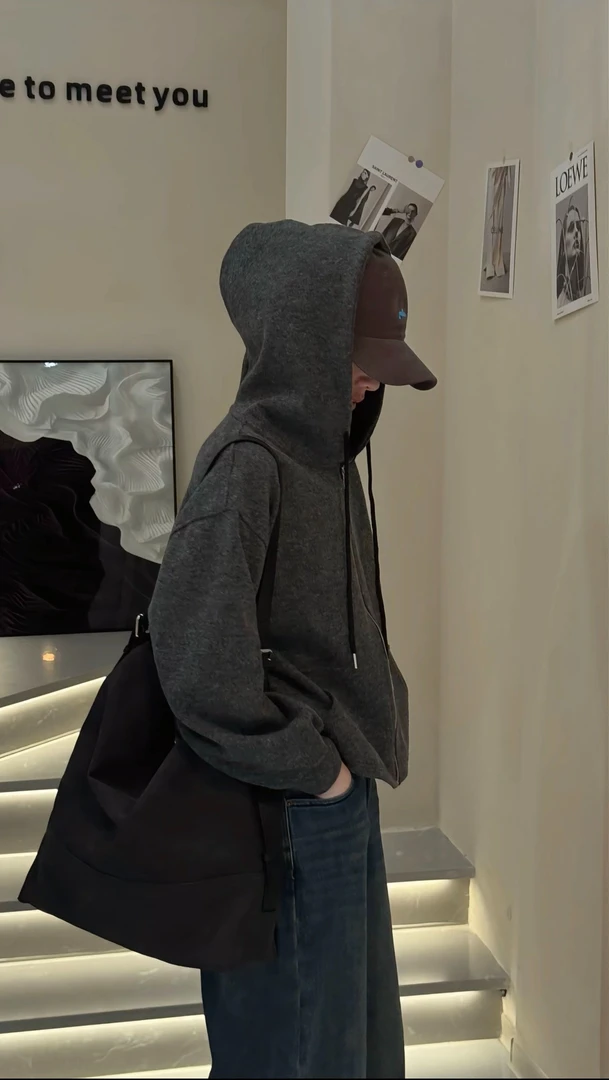 CJ松弛感磨毛软糯拉链帽衫NO退NO换