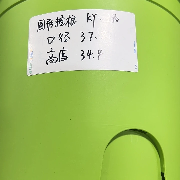 正品圆控口38高34果绿3只无托