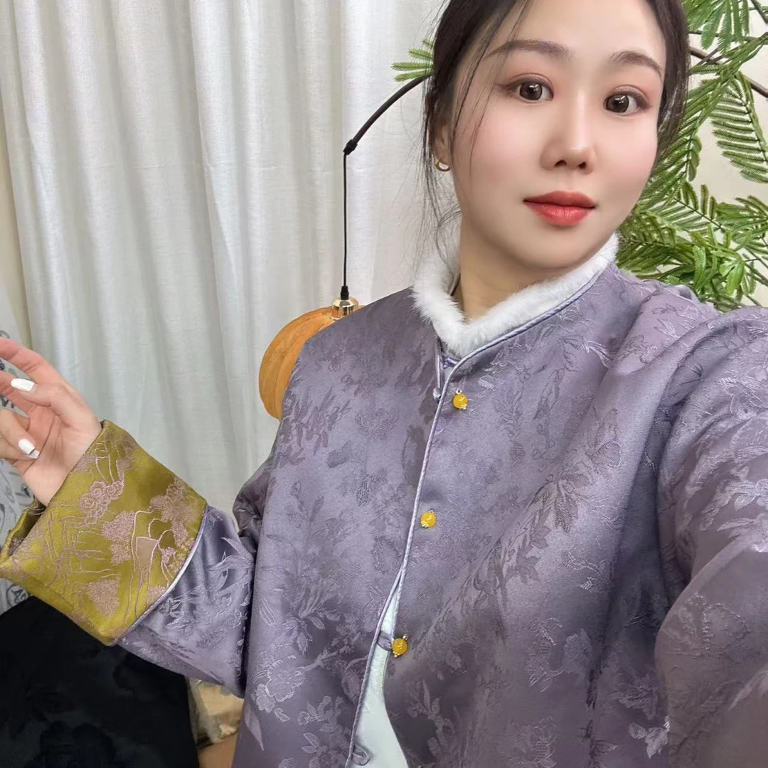 【澜公子6825】紫韵*春季新品百搭新中式国风短外套