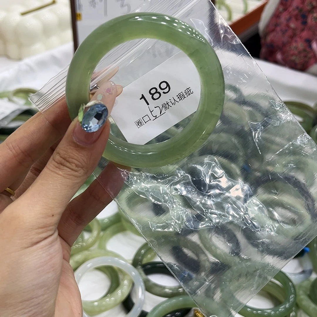 岫玉未镶嵌手镯4445