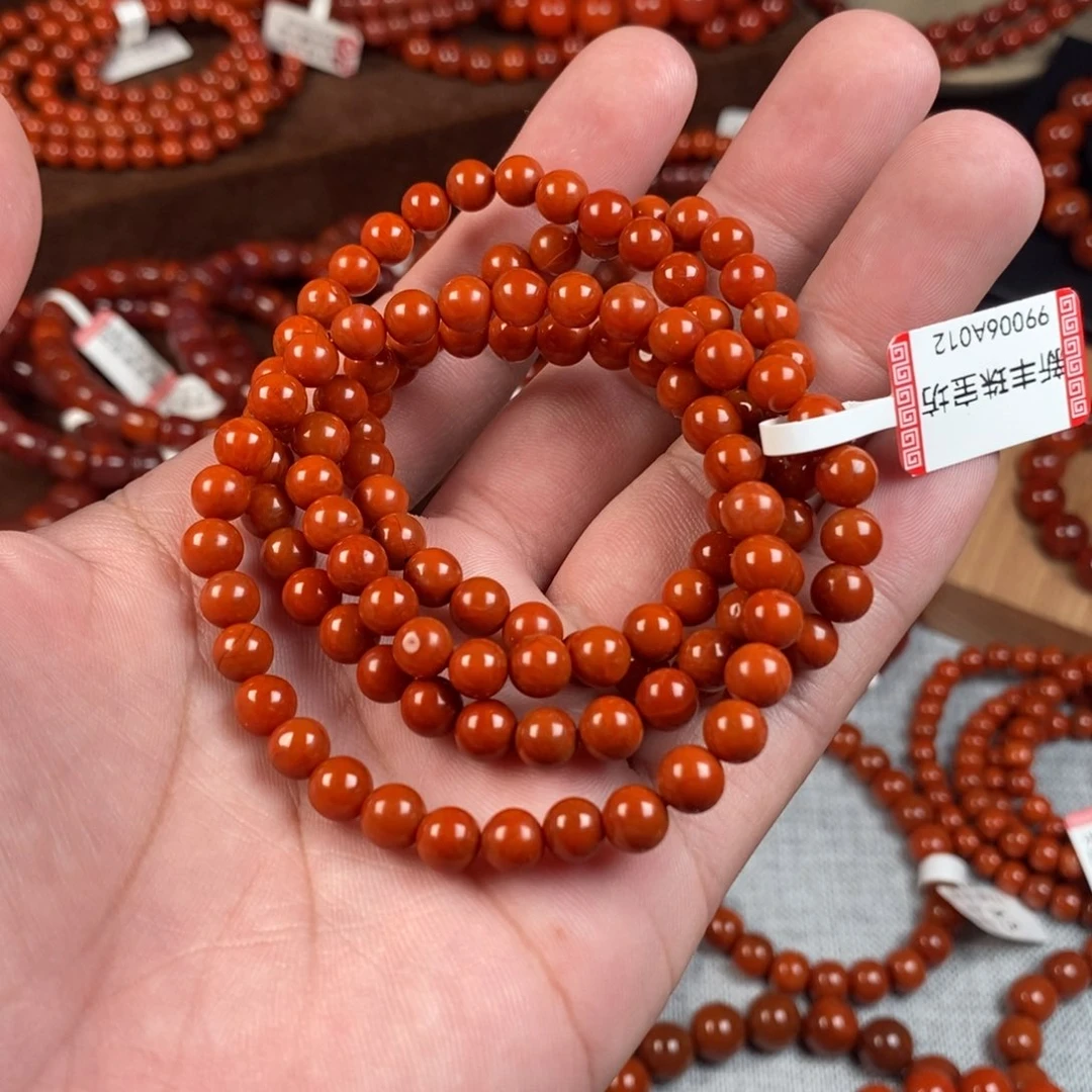 南红玛瑙手串未镶嵌6m m