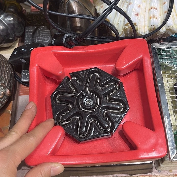 蜜安罐瓷香炉锡茶则