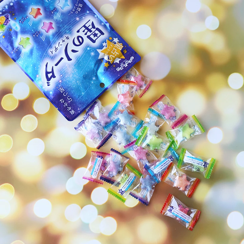 日本扇雀饴汽水水果糖五角星星糖喜糖果网红糖果硬糖情人节约会