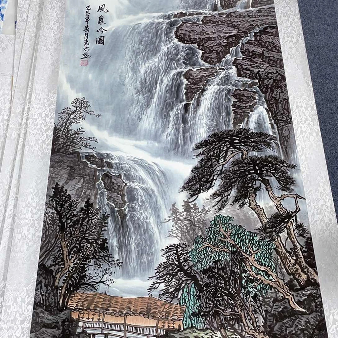 国画作品小姐姐放漏…
