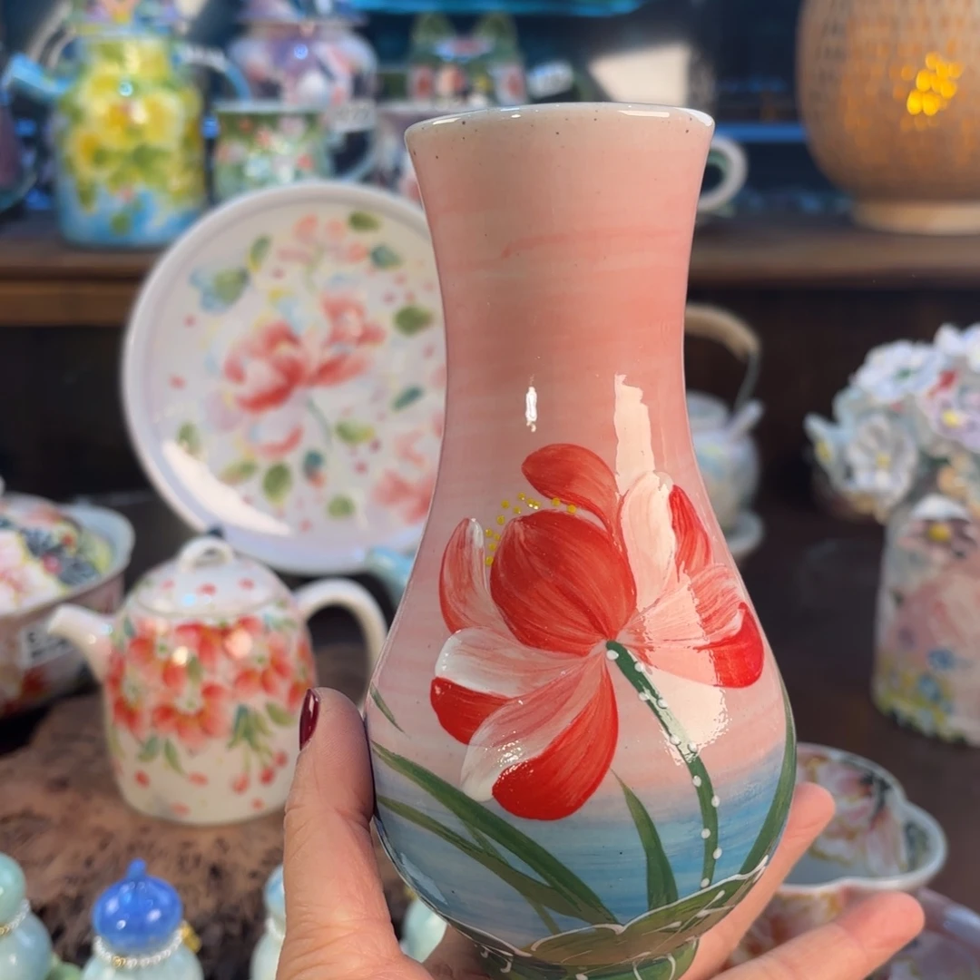 景德镇手绘高温釉下彩陶瓷茶具