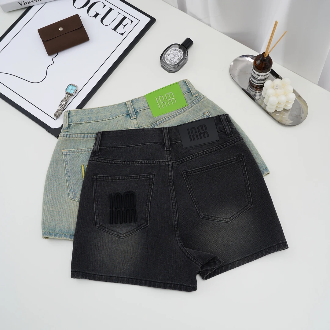 欧若风夏季牛仔短裤女小个子显瘦高腰时尚百搭设计感A字版型宽松