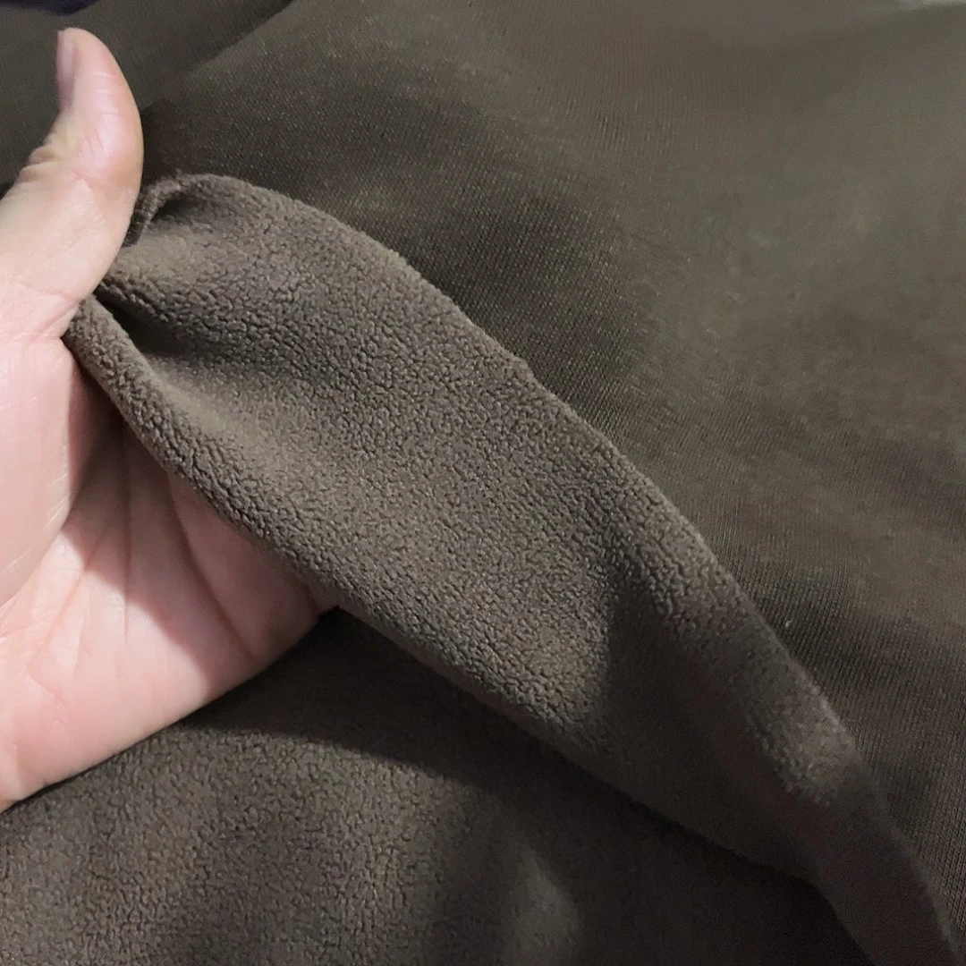 深咖色奥利绒1.8×2米长带螺纹