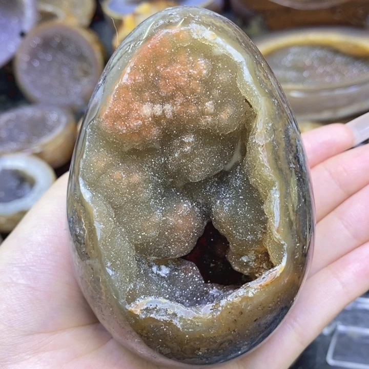 未镶嵌珠宝半成品紫晶黄软蛋