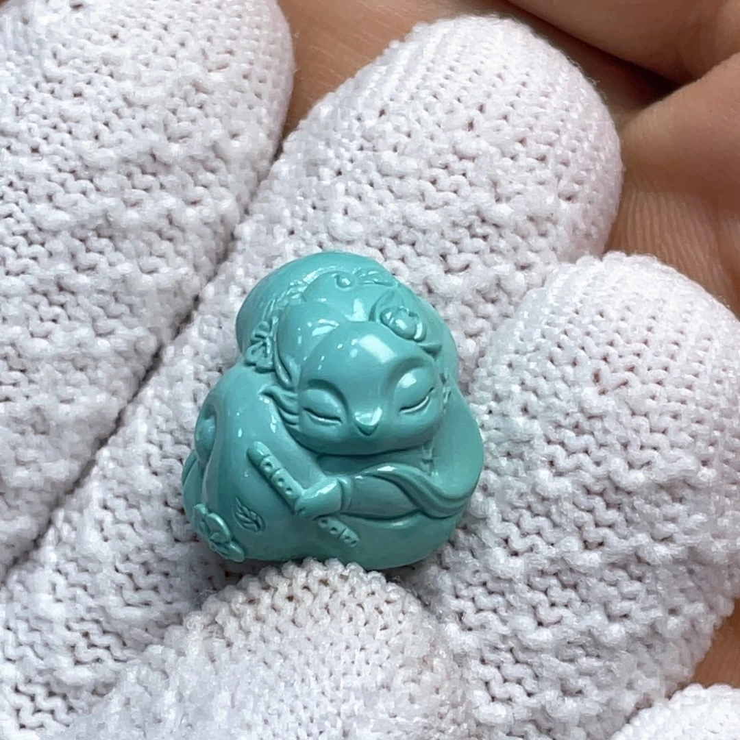 绿松石未镶嵌吊坠(不含链)凤九