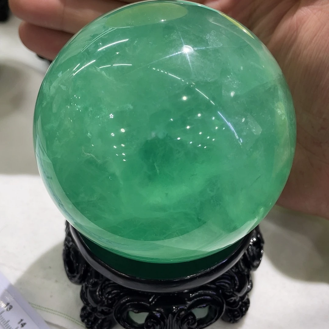萤石摆件球未镶嵌雨*