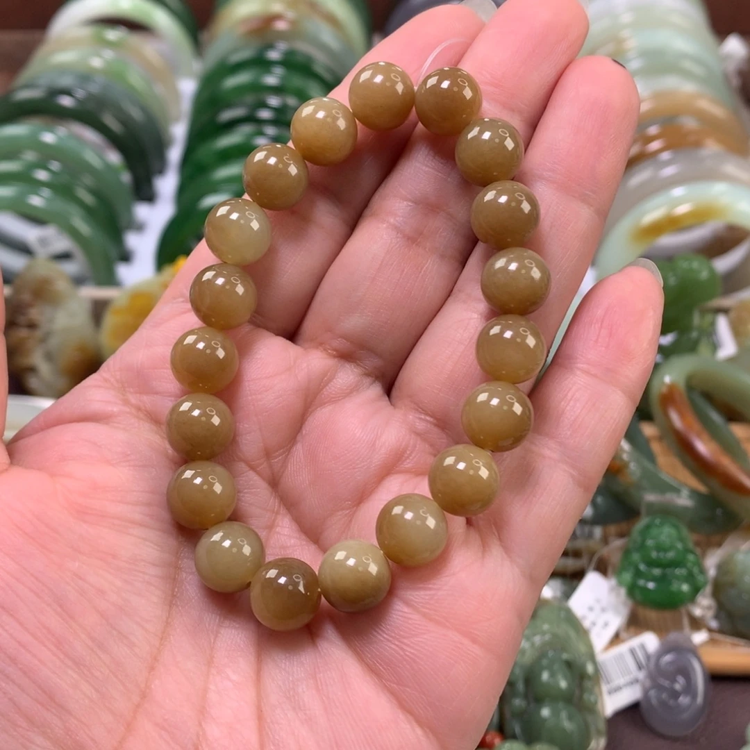 和田玉（糖玉）未镶嵌手链卡10