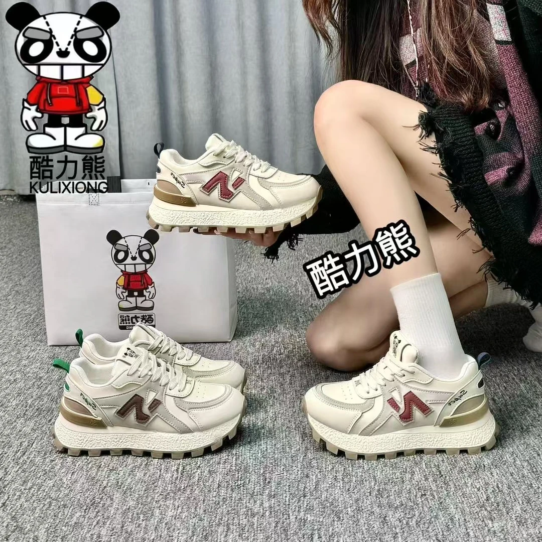 圣女果 酷力熊2025新款阿甘鞋女时尚百搭休闲运动鞋898
