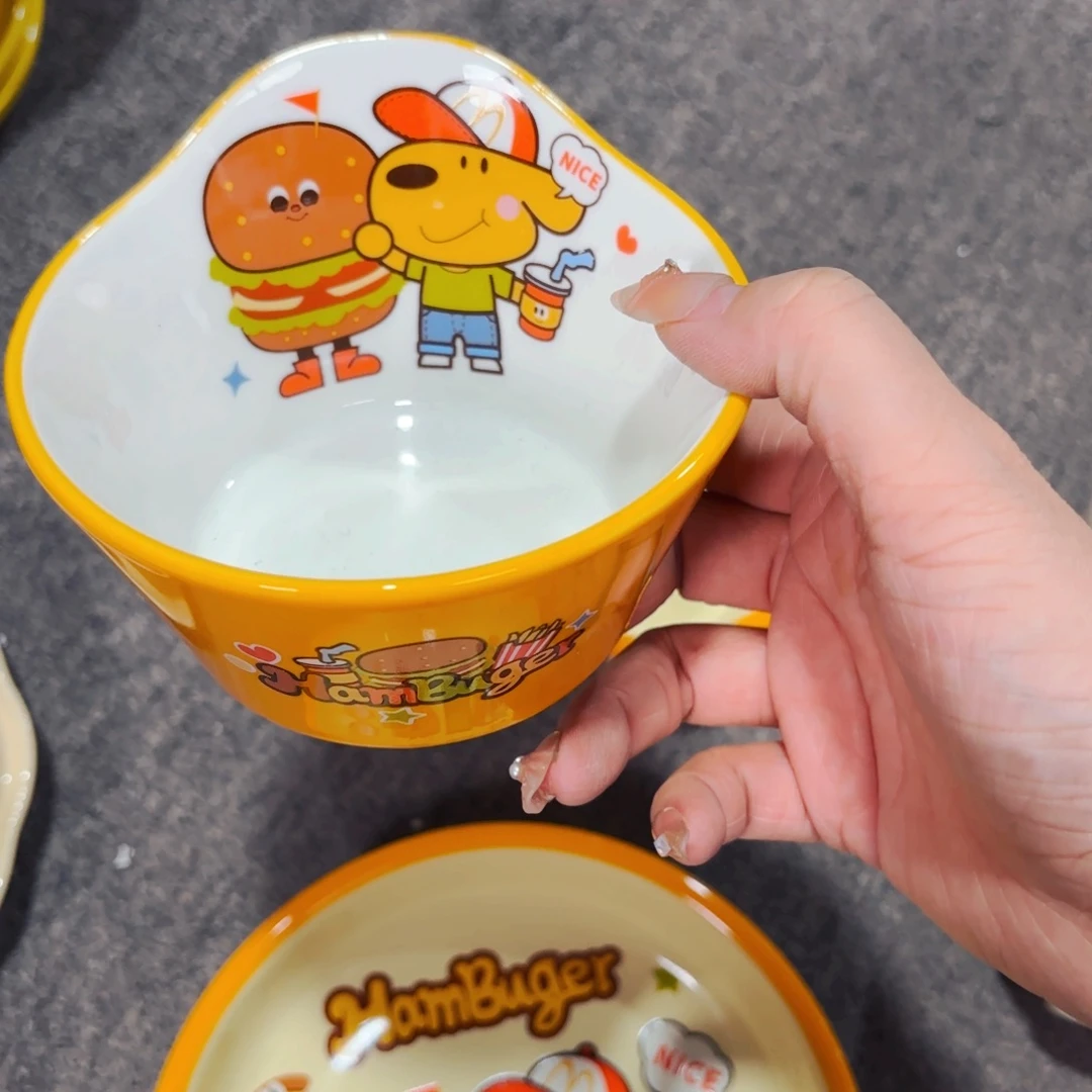 陶瓷汉堡狗冰激凌碗