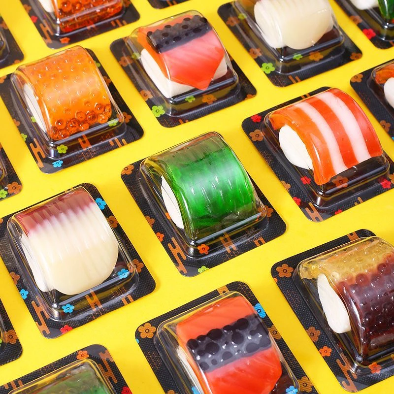 寿司软糖超市零食棉花糖果QQ软糖日式寿司果汁糖果橡皮糖创意零食