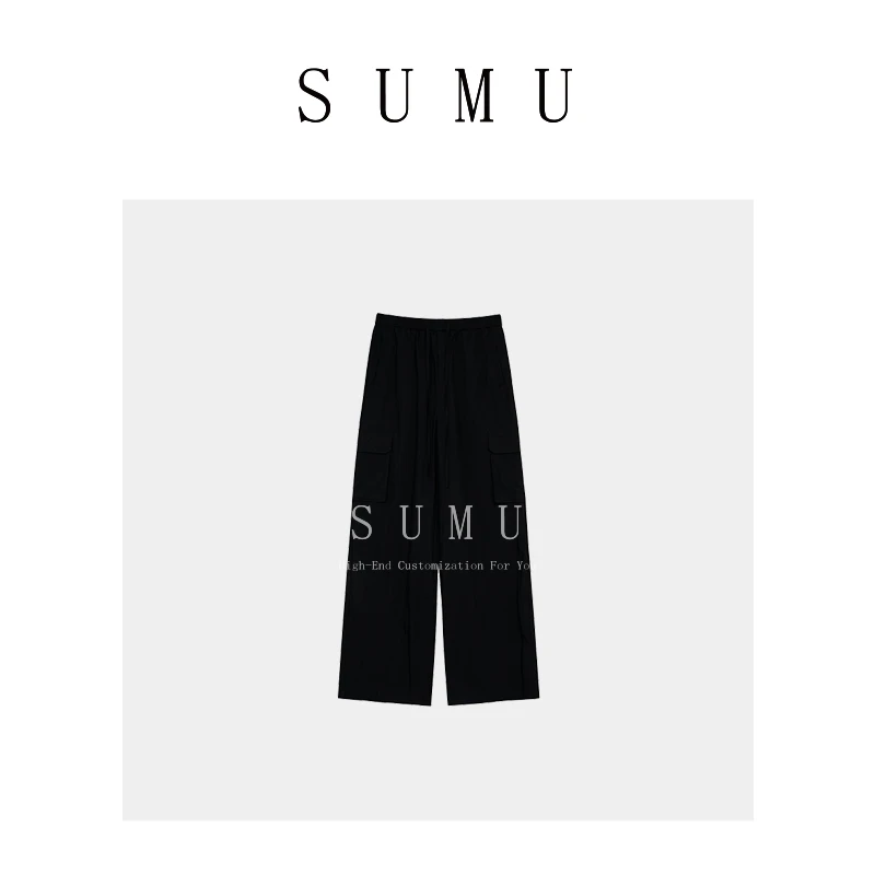 宿慕SUMU 女士休闲裤 6-1 夏季新款潮流时尚百搭工装裤1108