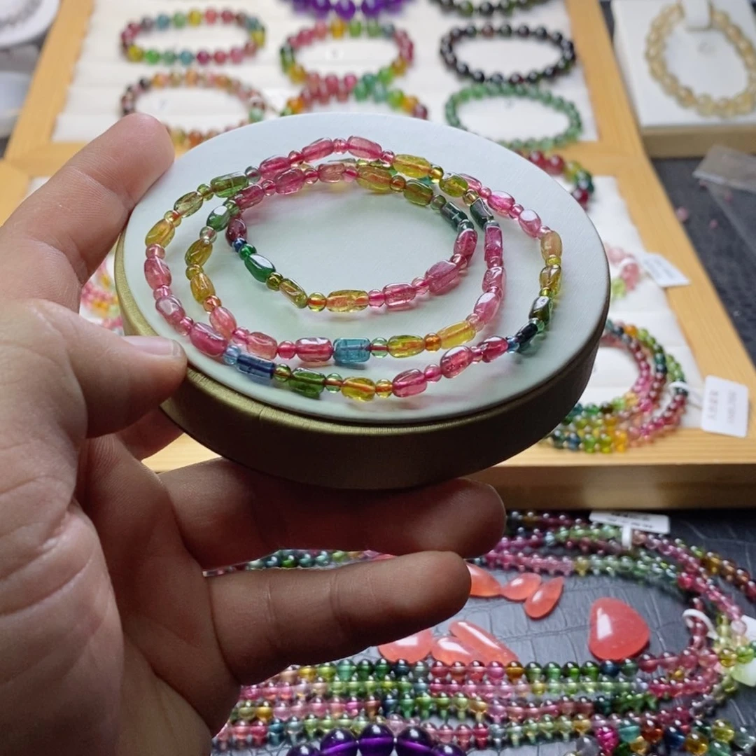 碧玺碧玺手链未镶嵌