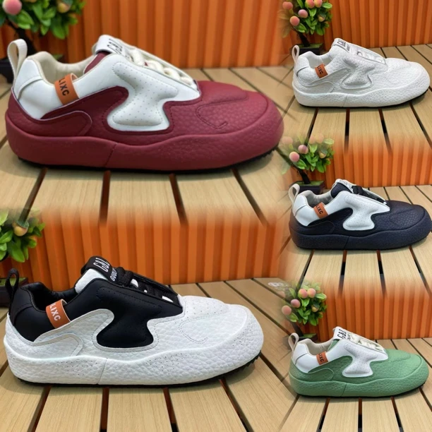 冬季新款皮面拼接男款雪地面包鞋低帮舒适时尚百搭休闲潮鞋